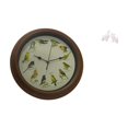 thumbnail image 4 of Reloj de pared decorativo con escultura de , figura de resina, arte para el hogar, despertador con pájaro cantor, ideal para sala de estar, do, 4 of 7