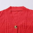 thumbnail image 6 of iHPH7 Button Up Cardigans for Women Fisherman Sweater Women Travel Cardigan Open Front Cardigan for Women Fall Sweaters for Women Going Out Tops for Women Casual Outerwear Red XL, 6 of 9