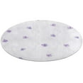 thumbnail image 5 of Purple Lavender Print Round Area Rugs for Bedroom Living Room, 5FT Soft Indoor Circle Carpets, Carpet Home Decor Floor Mat, 5 of 8