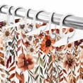 thumbnail image 6 of Shower Curtain 60"W x 72"L Autumn Flowers Leaves Thanksgiving Pumpkins Fabric Shower Curtains Set with Hooks Water Repellent Bathroom Curtains Machine Washable Bathroom Accessories, 6 of 6