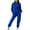 Blue, variant on cfhntfmh Womens Two Piece Outfits Sweatsuit Half Zip Sweatshirt Jogger Sweatpants Lounge Sets Fall Fashion Tracksuit Sets