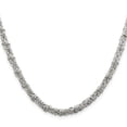 thumbnail image 2 of 925 Sterling Silver Byzantine Chain Styles Necklace 4 mm Fancy 18 inch, 2 of 4