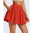 thumbnail image 3 of G4Free Chillwhisp Bubble Tennis Skirts for Women - 14" Mini Athletic Ruffled Hem Casual Skorts Inner Shorts with 4 Pockets, 3 of 7