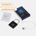 thumbnail image 4 of Aluminum Alloy Pad Lock Multi-use Fingerprint Padlock Portable Locker Lock Locker Accessory, 4 of 8