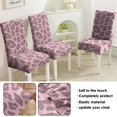 thumbnail image 5 of Chic Cheetah Dining Chair Covers Set of 4 Abstract Animal Texture Design Washable Polyester Stretch Slipcovers Removable Protector for Aesthetic Kitchen, 5 of 7