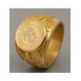 thumbnail image 3 of Men's Titanium Steel Ring US Army Badge Soldier Ring Eagle Logo Ring Personality Finger Ring Golden Army Navy Air Force Firefighters Police Officer Marine Corps, 3 of 3