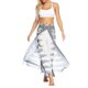 thumbnail image 2 of VISgogo Pantalones de pierna ancha de verano para mujer, pantalones sueltos sueltos de tiro medio con estampado bohemio con divisiones para yoga, playa, vacaciones VISgogo  moda, 2 of 9