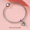 thumbnail image 3 of 925 Sterling Silver Charm for Bracelets Women Easter Rabbit & Egg Dangle Charms Necklace Gifts, 3 of 7