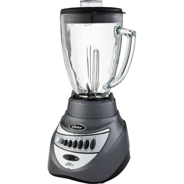 Oster 2-in-1 System 700 Watt 12 Speed 6 Cup Blender in Gray with