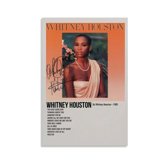 Whitney Houston Canvas Poster Wall Art Decor Print Picture Paintings for Living Room Bedroom Decoration Unframe-style