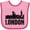 Pink and Fuchsia, variant on Inktastic London England City Skyline with Grunge Boys or Girls Baby Bib