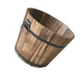 thumbnail image 5 of Durable Wooden Bucket Pot Flower Planter  Outdoor Balcony Cafe Decor Supplies #1 S 10cm, 5 of 8