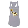 thumbnail image 2 of In A World Where You Can Be Anything Be Kind Inspirational/Christian Ladies Racerback Tank Top, Heather Grey, Medium, 2 of 3