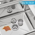 thumbnail image 3 of Kitchen Sink Utility Sink Commercial Stainless Steel Freestanding Sink with 3 Compartments, for Restaurant, Laundry, Garage, Workshop Sink (35.8"x21.3"x40.2"), 3 of 7
