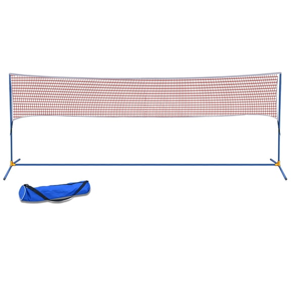 SUNRISEUMBRELLA Portable 3-in-1 Volleyball Tennis Badminton Net Set Training Beach with Carrying Bag 13.5' L
