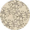 thumbnail image 1 of Ahgly Company Machine Washable Indoor Round Transitional Moccasin Beige Area Rugs, 4' Round, 1 of 7
