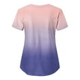 thumbnail image 3 of Haut de Gommage pour Femmes Mode Manches Courtes Col en V Uniformes de Travail avec Poche Imprimée, 3 of 3