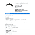 thumbnail image 2 of Front Left Lower Control Arm and Ball Joint Assembly - Compatible with 2002 - 2008 Jaguar X-Type 2003 2004 2005 2006 2007, 2 of 2