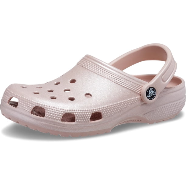 Crocs Classic Glitter Unisex Zuecos con Correa Ajustable Rosa