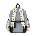 thumbnail image 3 of Tractor and Trucks White Pattern Cute School Backpack with Padded Back and Adjustable Shoulder Straps 13.4"x11"x4.7", 3 of 5