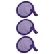 thumbnail image 1 of Almohadillas de franela suave, 3 uds, removedor de maquillaje reutilizable, almohadillas ecológicas, limpieza de maquillaje Facial para la mayoría de los tipos de piel, lavanda púrpura, 1 of 7