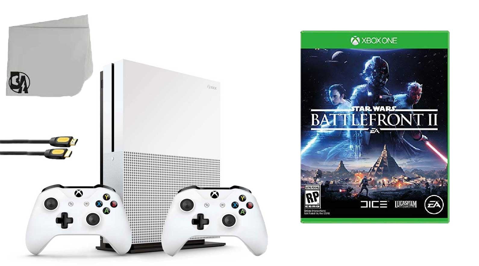 Microsoft Xbox One S 500GB Gaming Console White 2 Controller Included