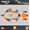 Orange, variant on Kalair GFX Graphics Kit for KTM Motocross 2-Stroke 125SX,150SX and 250SX (2019-2022) Predator Series