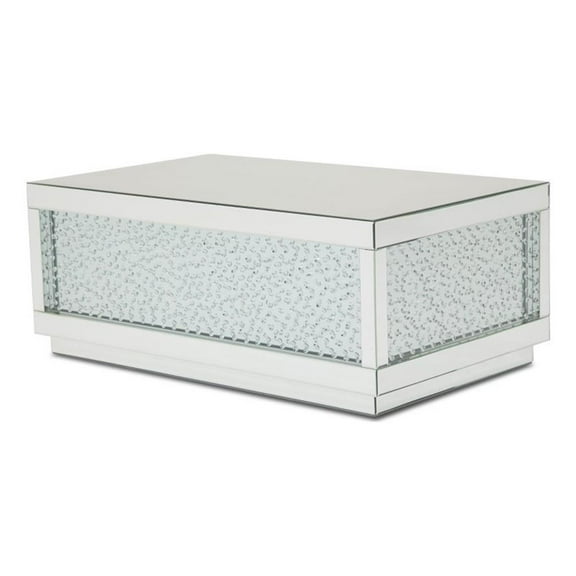 Michael Amini Montreal Rectangular Cocktail Table With Crystals
