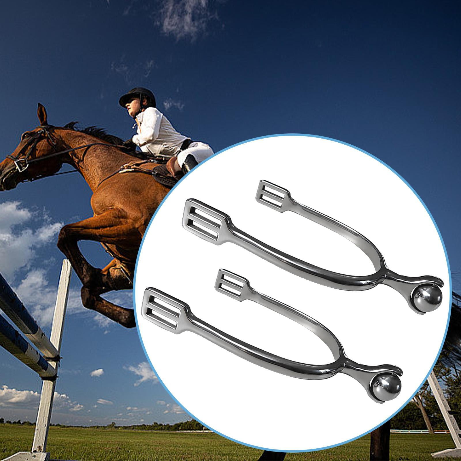 figatia 2 Pieces Horse with Rotatable Gear,Equestrian Accessory Cowboy ,Horse Riding for Riding Equestrian Training 7.3 cm