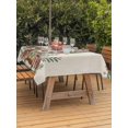 thumbnail image 2 of Outdoor Tablecloth with Umbrella Hole and Zipper, Merry Christmas Rectangle Table Cloth 54x80 Inch Waterproof Tablecloth, Country Boots Star Pine Cone Branches Picnic Table Cover for Patio Camping, 2 of 7