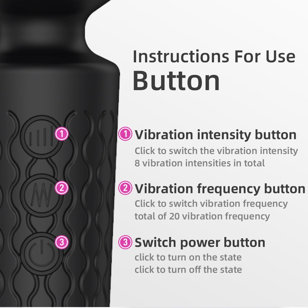 Birdsexy Vibrator Wand for Women Pleasure,8 Speeds & 20 Vibration Modes,G-Spot Clit Sex Toys,Quiet Small Dildo Personal Wand Massager,Adult Toys (Black)