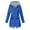 05# Royal Blue, variant on YDDIAN Rain Coats for Women Plus Size Long Sleeve Lightweight Long Rain Jackets with Hood Zip Fall Y2k Outdoor Waterproof Trench Coats with Pockets Cyan XXL