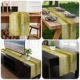 thumbnail image 6 of Yellow Table Runner 72 Inches Long, Retro Oil Painting Modern Abstract Art Aesthetics Kitchen Coffee Dining Table Decoration for Home Party Birthday Wedding Home Decor 18x72 Inches, 6 of 8