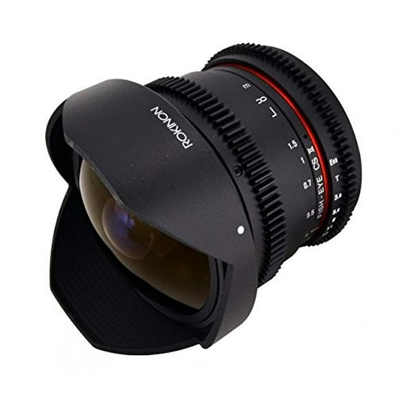 Rokinon HD 8mm T3.8 Ultra Wide Fisheye Cine Lens w/ Removable Hood