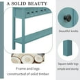 thumbnail image 3 of IVV Console Table, Rustic Sofa Table with 4 Drawers and Open Shelf, for Foyer/Living Room/Behind Couch (Turquoise Green, 60 Inches), 3 of 9