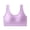 Purple, variant on Womens Deep V Bras Wireless Comfortable Bra Enlarged And Fattening Underwear With Comfortable And Seamless Upper Support Air Gathering Fixed Cup Sports Bra