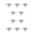 thumbnail image 1 of Sonducket Anillos de boda de moda: brillo brillante en el día de la boda Anillos de aleación de alta para mujeres Anillo de compromiso de plata plata número 10.1 10Conjunto, 1 of 6