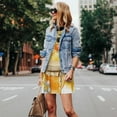 thumbnail image 5 of Horeoi Honey Bee Print Women's Sleeveless Dress Cotton-like Flared Hem Deep Side Pockets Above-Knee, 5 of 6