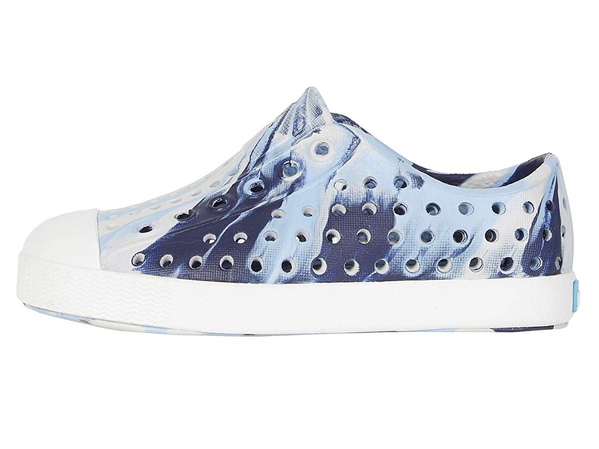 Washed Blue//Shell White//Marbled 6 Toddler Toddler//Little Kid Native Kids Shoes Jefferson Marbled