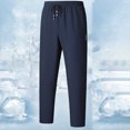 thumbnail image 5 of AHTJRT Mens Lightweight Cotton Sweatpants Casual Jogger Style High Waist Tapered Pants with Pockets Dark Blue S, 5 of 6