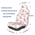 thumbnail image 3 of Wukai Watermelon Full Set Car Seat Covers with Soft Padding Universal Auto Front Seats Protector and Cushion Mat, 3 of 5