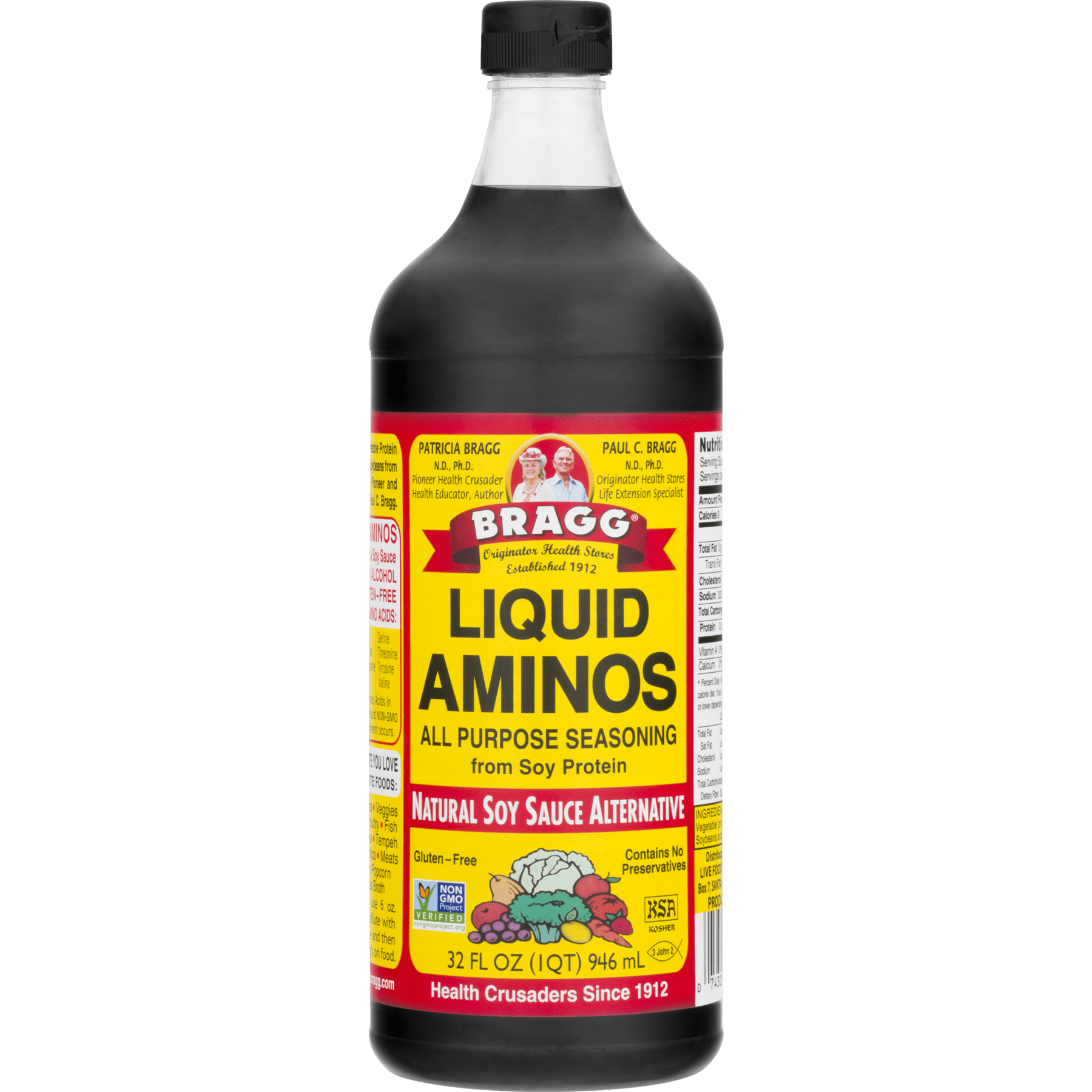 Bragg Liquid Aminos All Purpose Seasoning Natural Soy Sauce