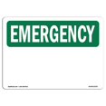 thumbnail image 1 of SignMission OS-EM-A-1824-L-10307 Panneau d'Urgence OSHA 18 x 24 Po - Inscription en Blanc, 1 of 1