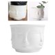 thumbnail image 3 of Florero de cerámica con diseño facial, macetas de estatua modernas plantas decorativas para interiores y exteriores florero de flores artificiales - Sunnimix Jarrón de ceramica, 3 of 8