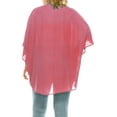 thumbnail image 3 of Women's Plus Size Solid Casual Cardigan Loose Fit Draped Ruffles Kimono Sleeve, 3 of 6