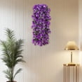 DefiDgd Artificial Violet Vines Hanging Flowers,Fake Flower Cluster ...