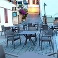 thumbnail image 4 of Compamia Ibiza Collection 31.5' HPL Outdoor Dining Table with Woven Wicker Legs, Dark Gray (1 Count), 4 of 5