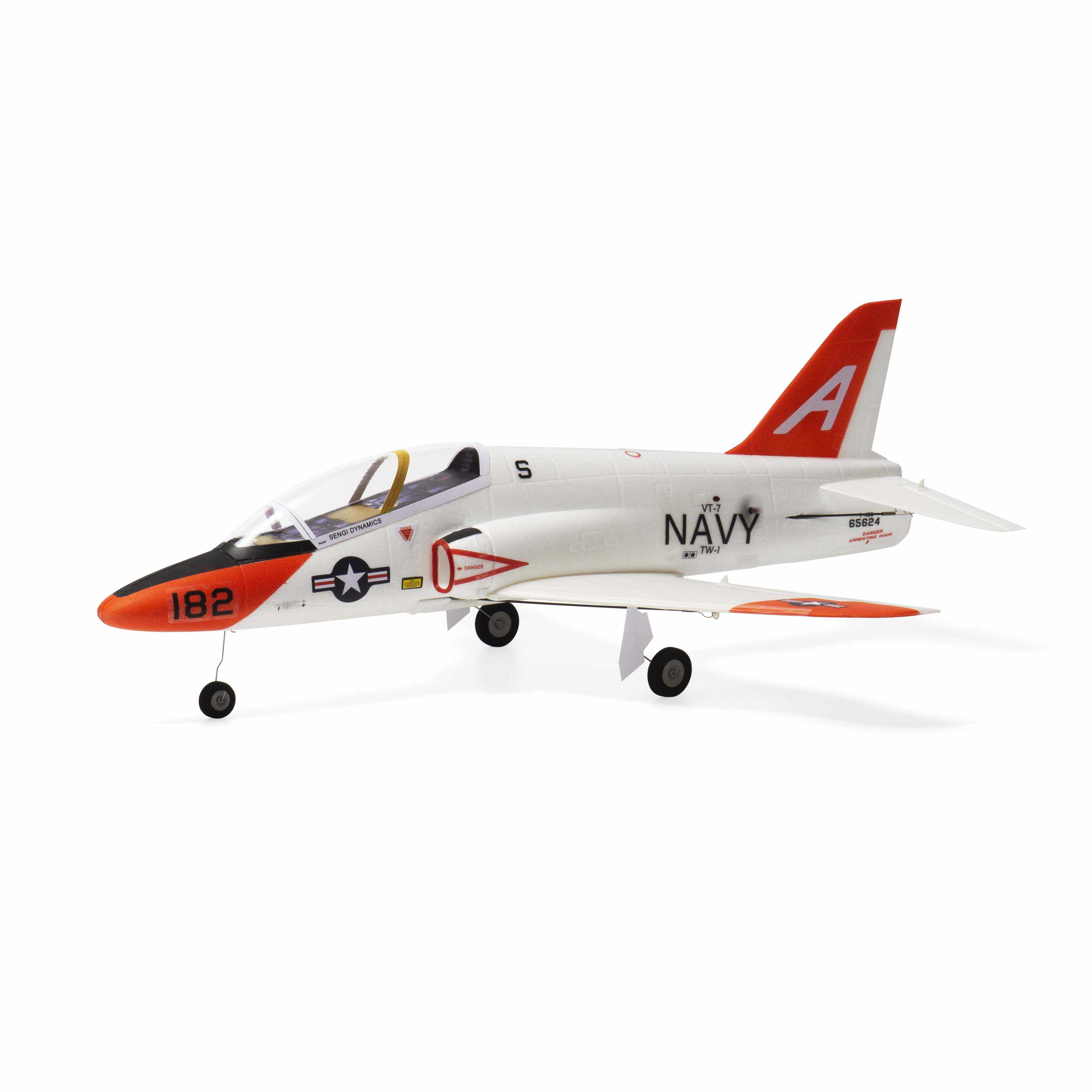 MinimumRC T-45 Goshawk RC Plane, 30mm 4CH Brushed/Brushless Motor Ducted Fan Jet RC Aircraft with Gyro Stabilized for Hobbyists