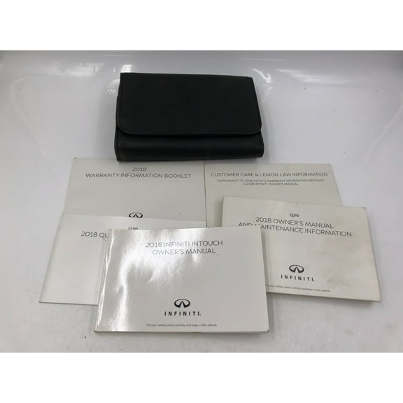 2018 Infiniti Q50 Owners Manual Handbook Set with Case OEM A01B48030