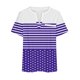 thumbnail image 5 of Camisetas Casuales de las Mujeres Largo Casual Impreso Cuello Redondo Suelto Top, Camiseta de Verano de Manga Corta, 5 of 5